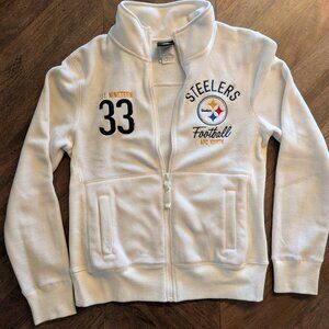 Steelers Vintage-Style Fleece Zip Jacket – Cozy Fan Favorite (Size Small)